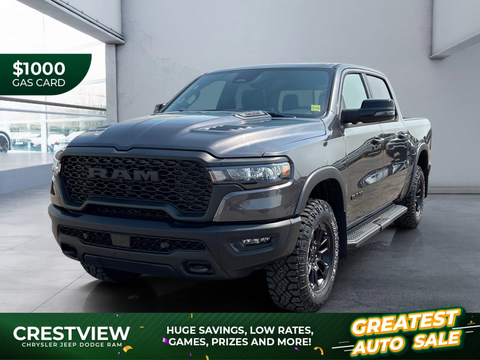 New 2026 Granite Crystal Metallic Ram Rebel image 1