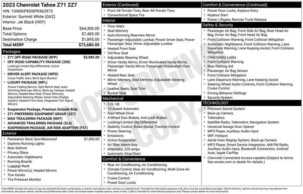 Used 2023 White Chevrolet Z71 image 29