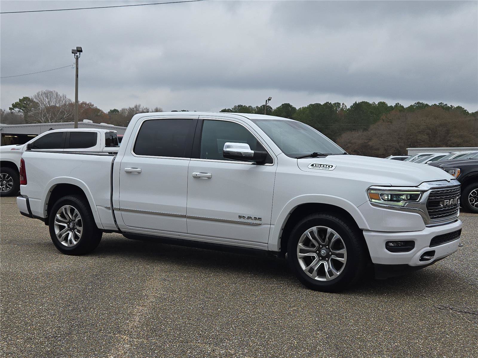 Used 2023 Bright White Clearcoat Ram Limited image 5