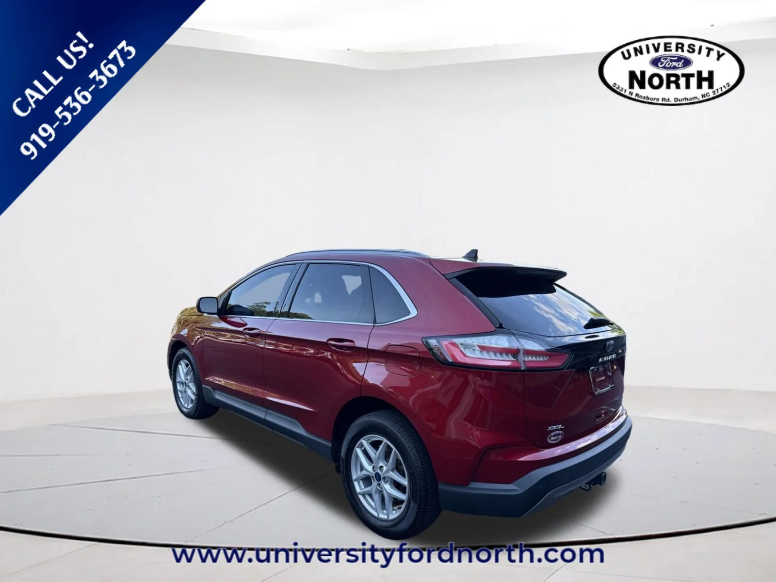 Used 2021 Rapid Red Metallic Tinted Clearcoat Ford SEL image 5