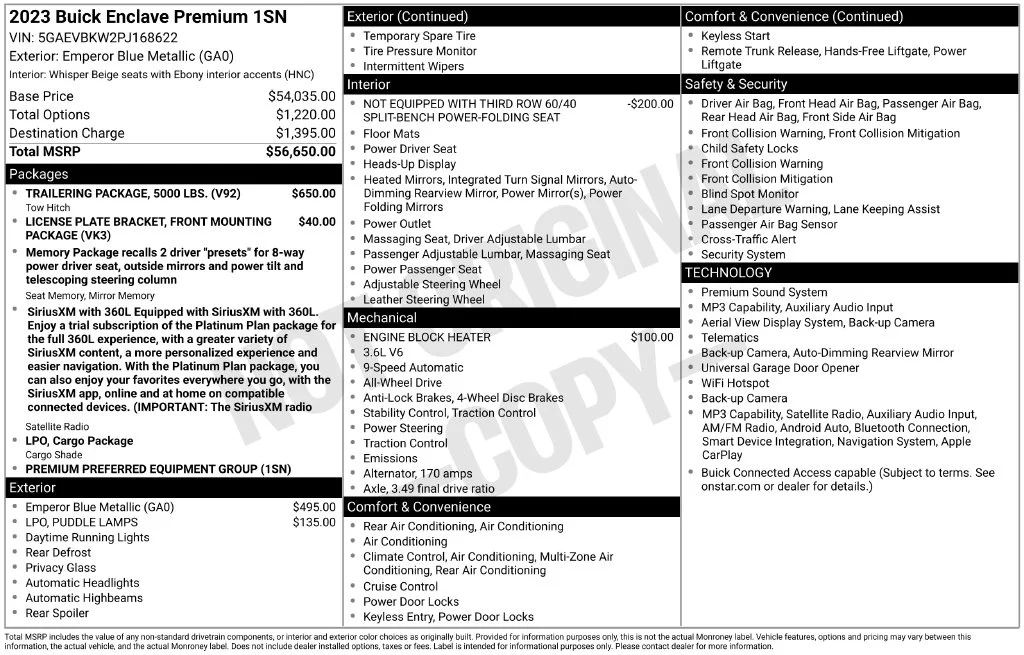 Used 2023 Blue Buick Premium Group image 7