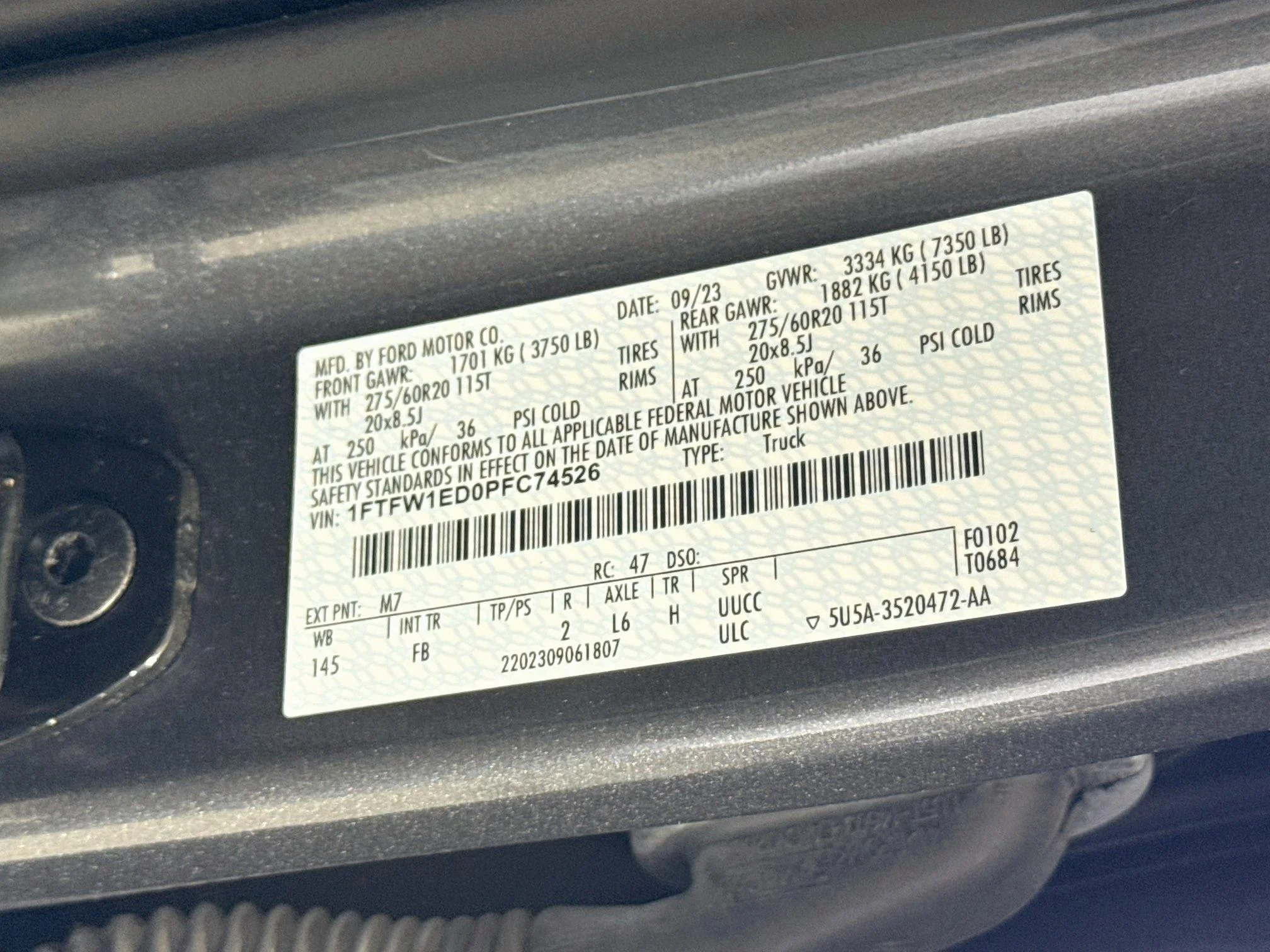 Certified Used 2023 Carbonized Gray Metallic Ford XLT image 32