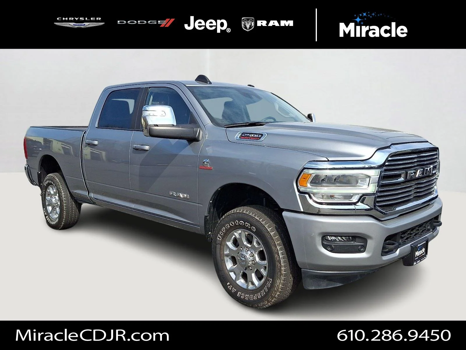 Used 2024 Billet Silver Metallic Clearcoat Ram Laramie image 1