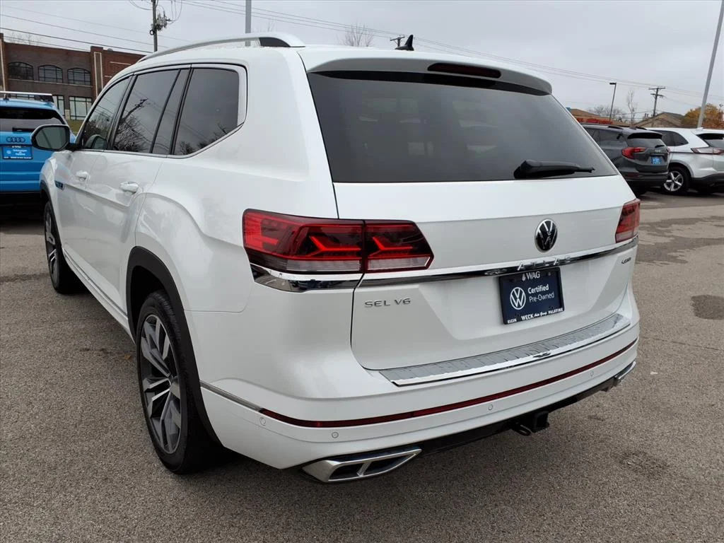 Used 2023 Opal White Pearl (0p0p) Volkswagen V6 SEL Premium R-Line 4Motion image 5