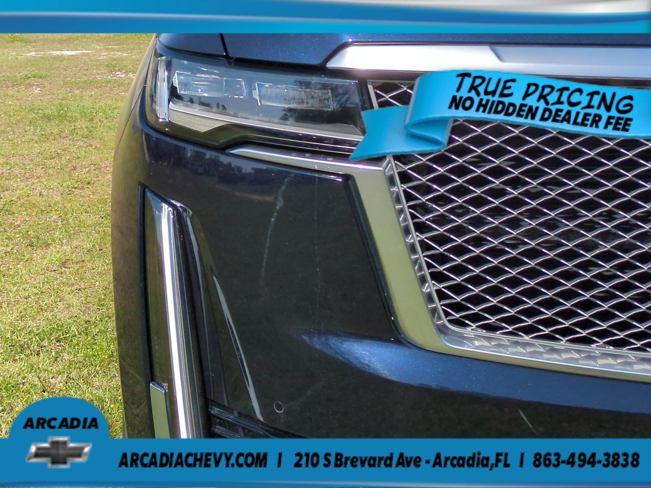 Used 2023 Dark Moon Blue Metallic Cadillac 4WD Premium Luxury image 10