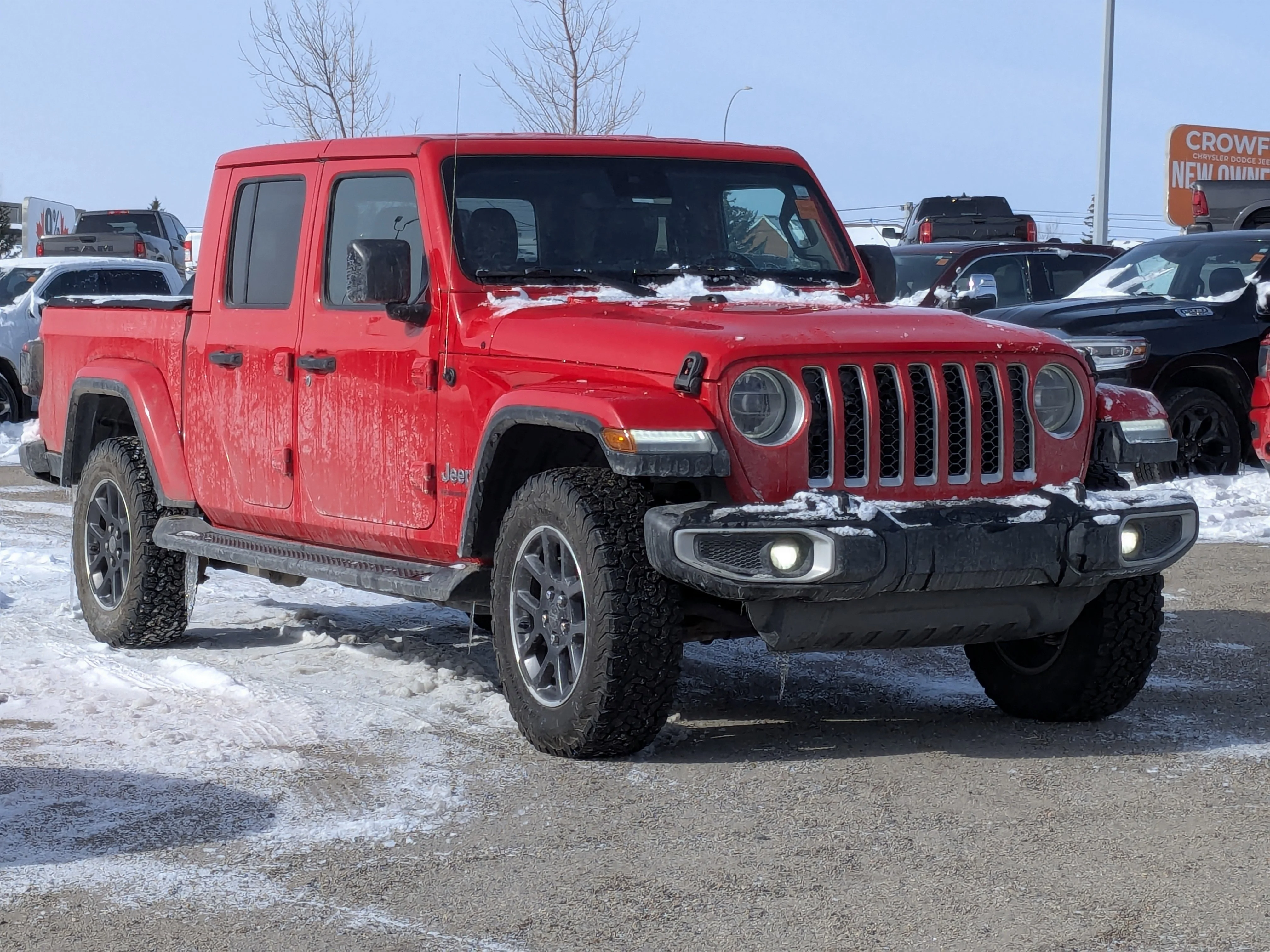 Used 2020 Red Jeep Overland - LED Grp - Safety Tec Grp - Advanced Safety - Trailer Tow Grp - Cold Weather. image 2