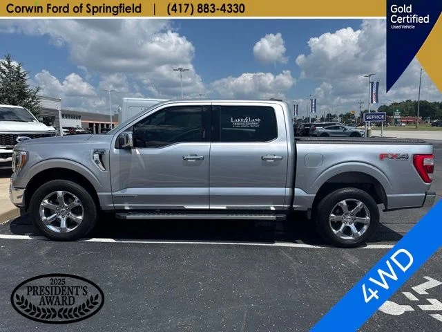 Certified Used 2022 Silver Metallic Ford Lariat image 2