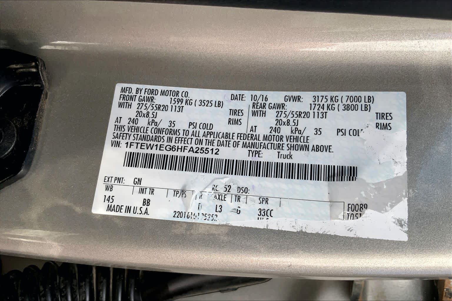 Used 2017 White Gold Ford Platinum image 37
