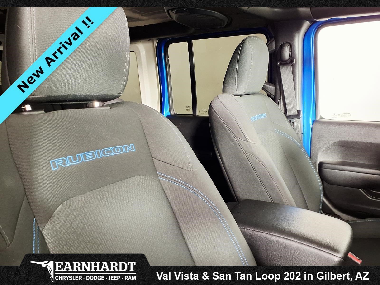 Used 2021 Hydro Blue Pearlcoat Jeep Unlimited Rubicon image 10