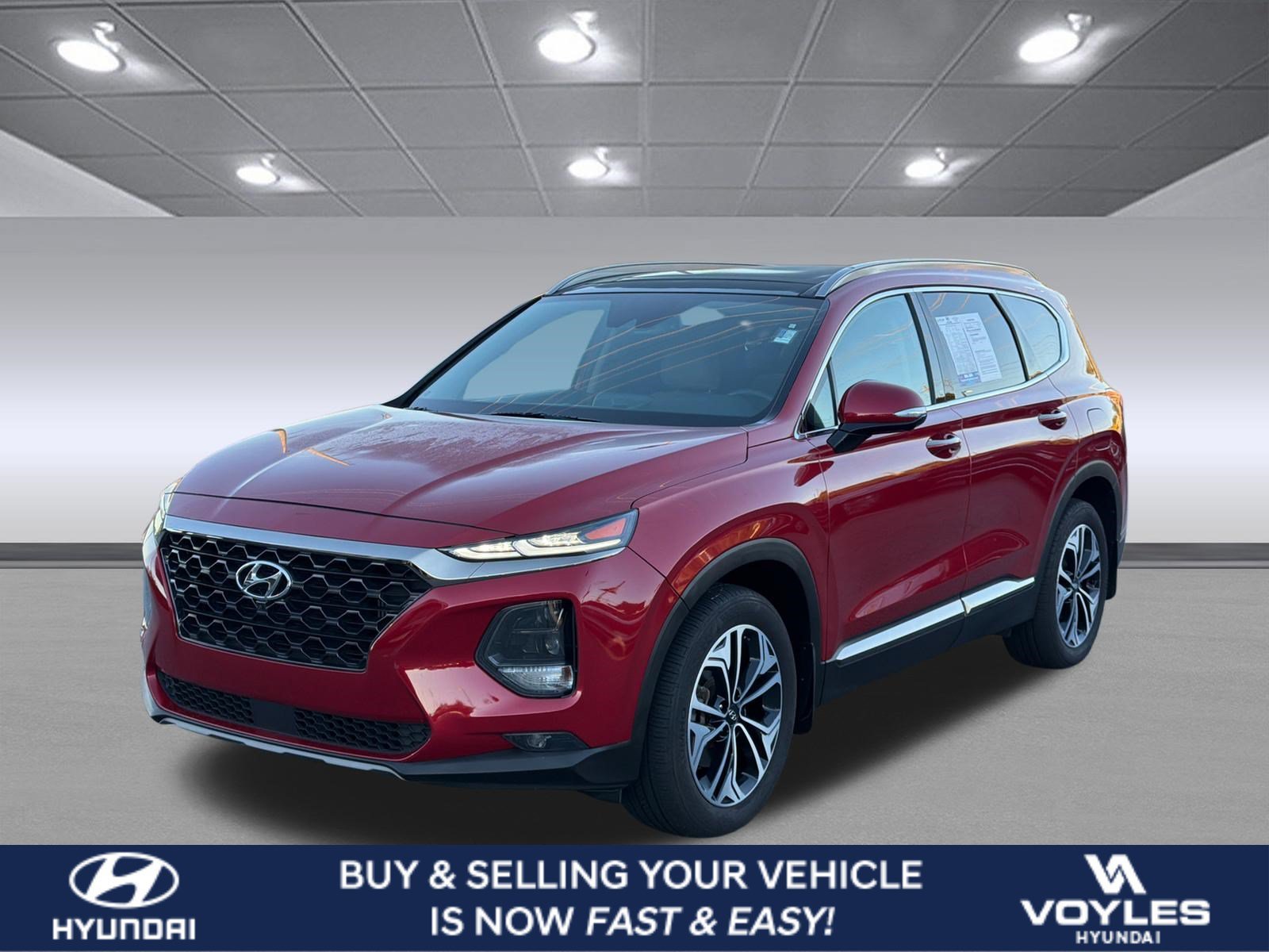 Used 2020 Scarlet Red Hyundai Limited image 1
