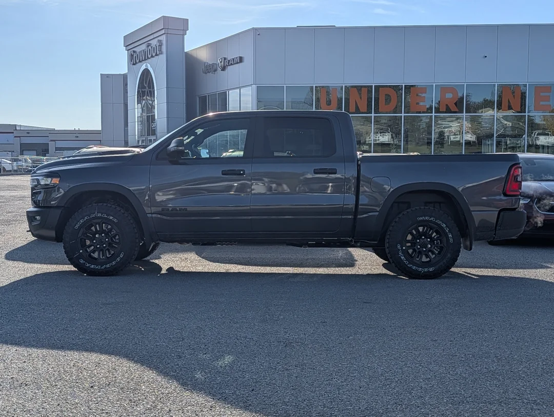 New 2026 Grey RAM Rebel - - 4x4 - All-Terrain Tires - Heated Front Seats - Trailer Brake Control & More! image 5