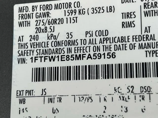 Used 2021 Silver FORD TRUCK  image 15