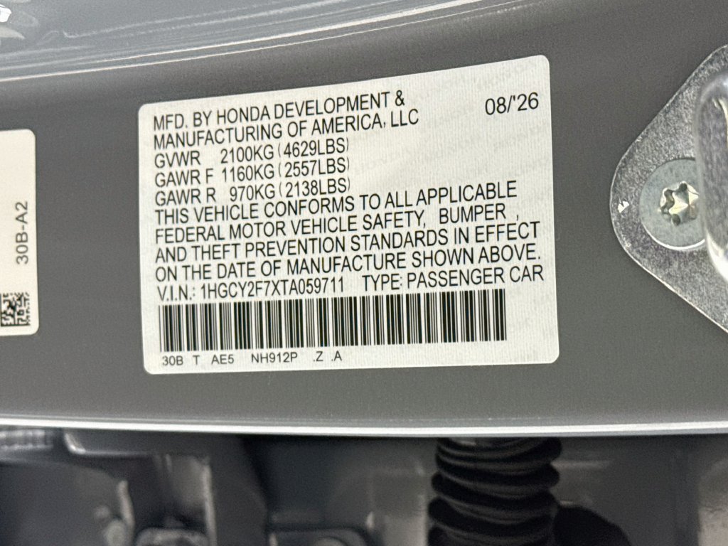 New 2026 Urban Gray Pearl Honda Sport-L image 33