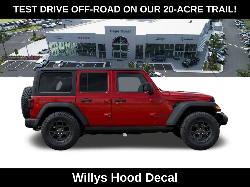 New 2026 Firecracker Red Clear-Coat Exterior Paint Jeep Willys image 22