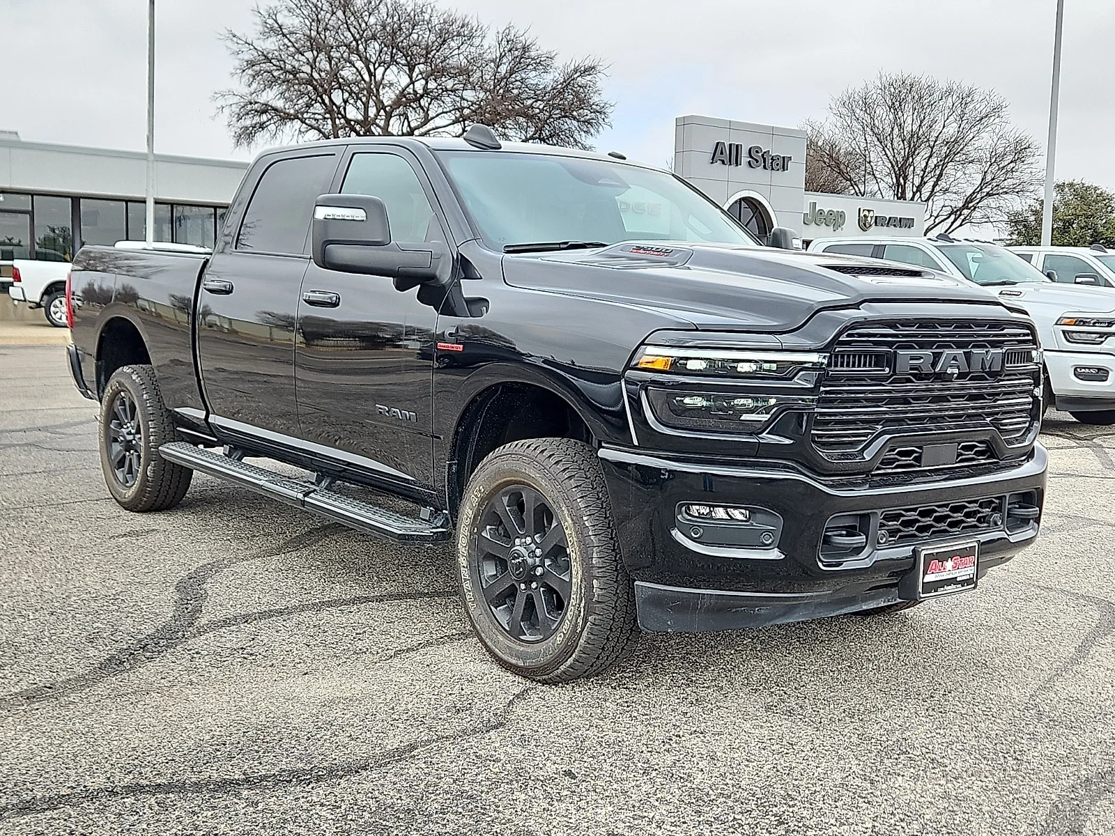 New 2026 Diamond Black Crystal Pearlcoat Ram LARAMIE CREW CAB 4X4 6