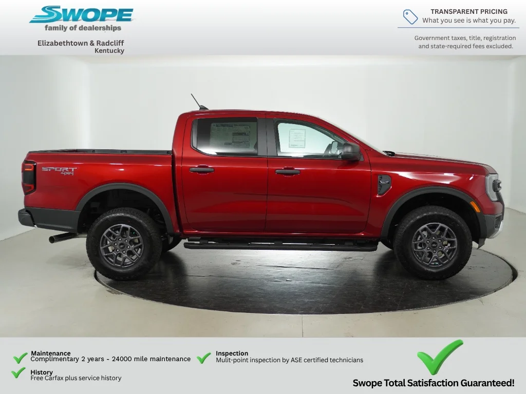 New 2026 Ruby Red Metallic Tinted Clearcoat Ford XLT image 2