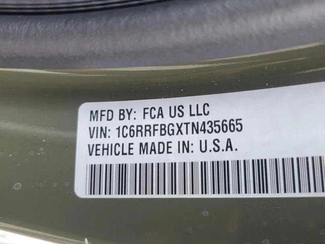 New 2026 Tank Exterior Paint RAM Big Horn/Lone Star image 27
