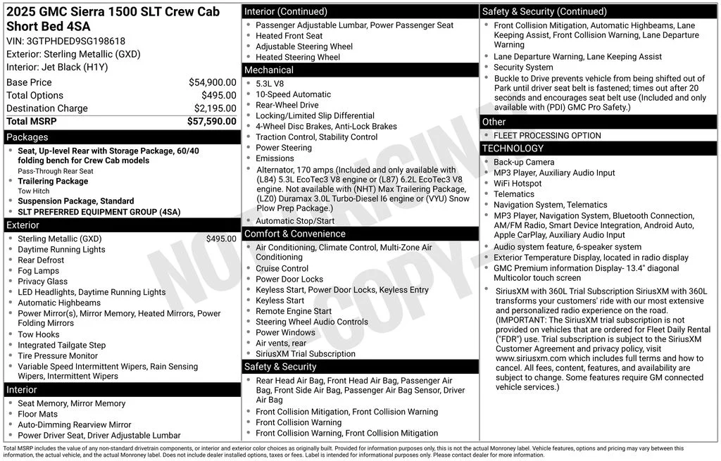 Used 2025 Silver GMC SLT image 42