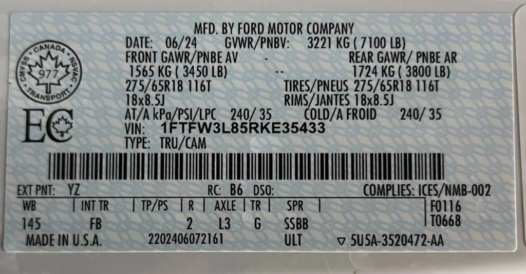 Used 2024 White Ford XLT image 62