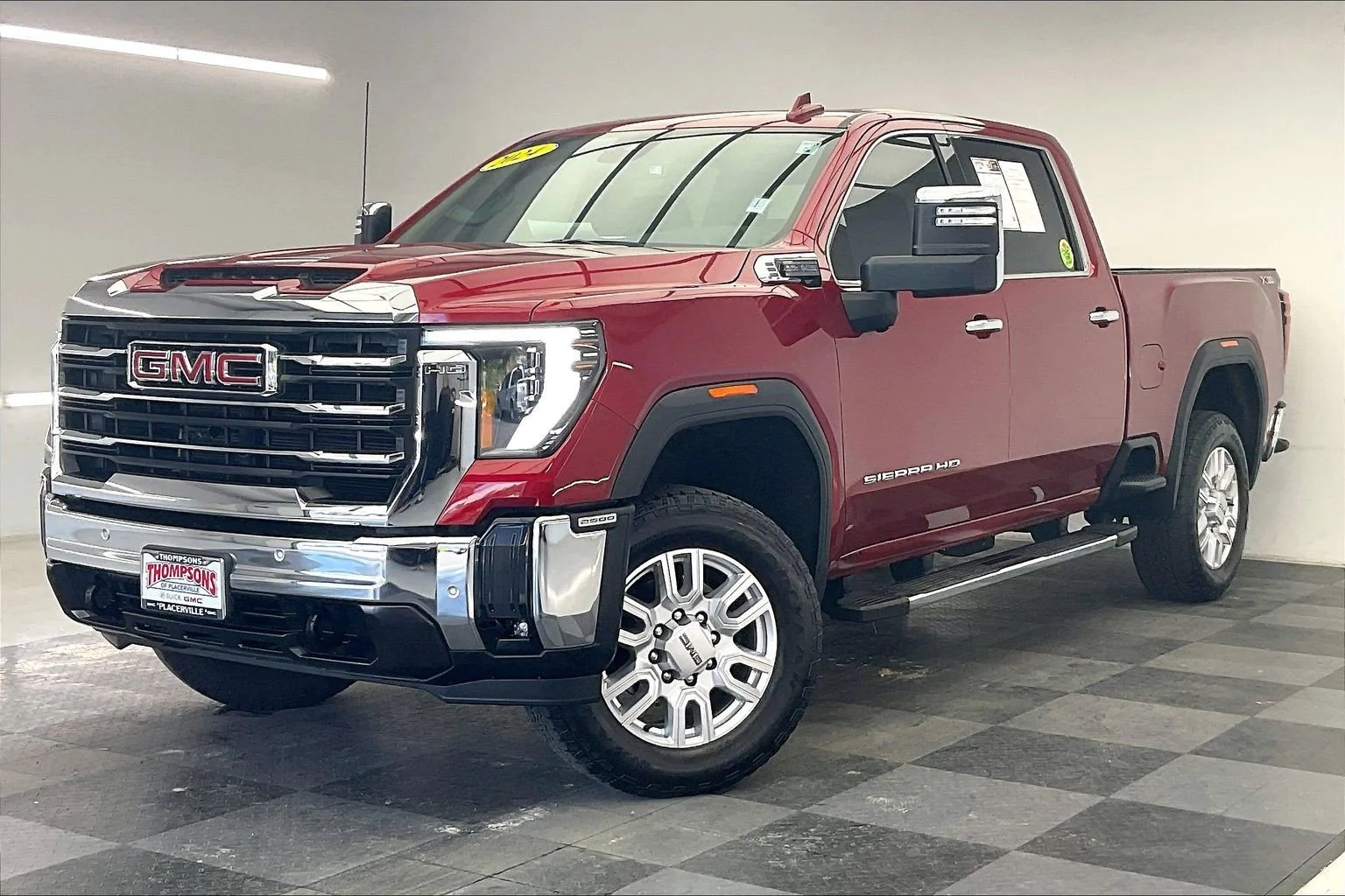 Used 2024 Volcanic Red Tintcoat GMC SLT image 12