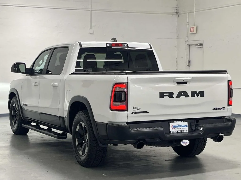 Used 2019 Bright White Clearcoat Ram Rebel Crew Cab 5.7L V8 4x4 1 Owner image 6