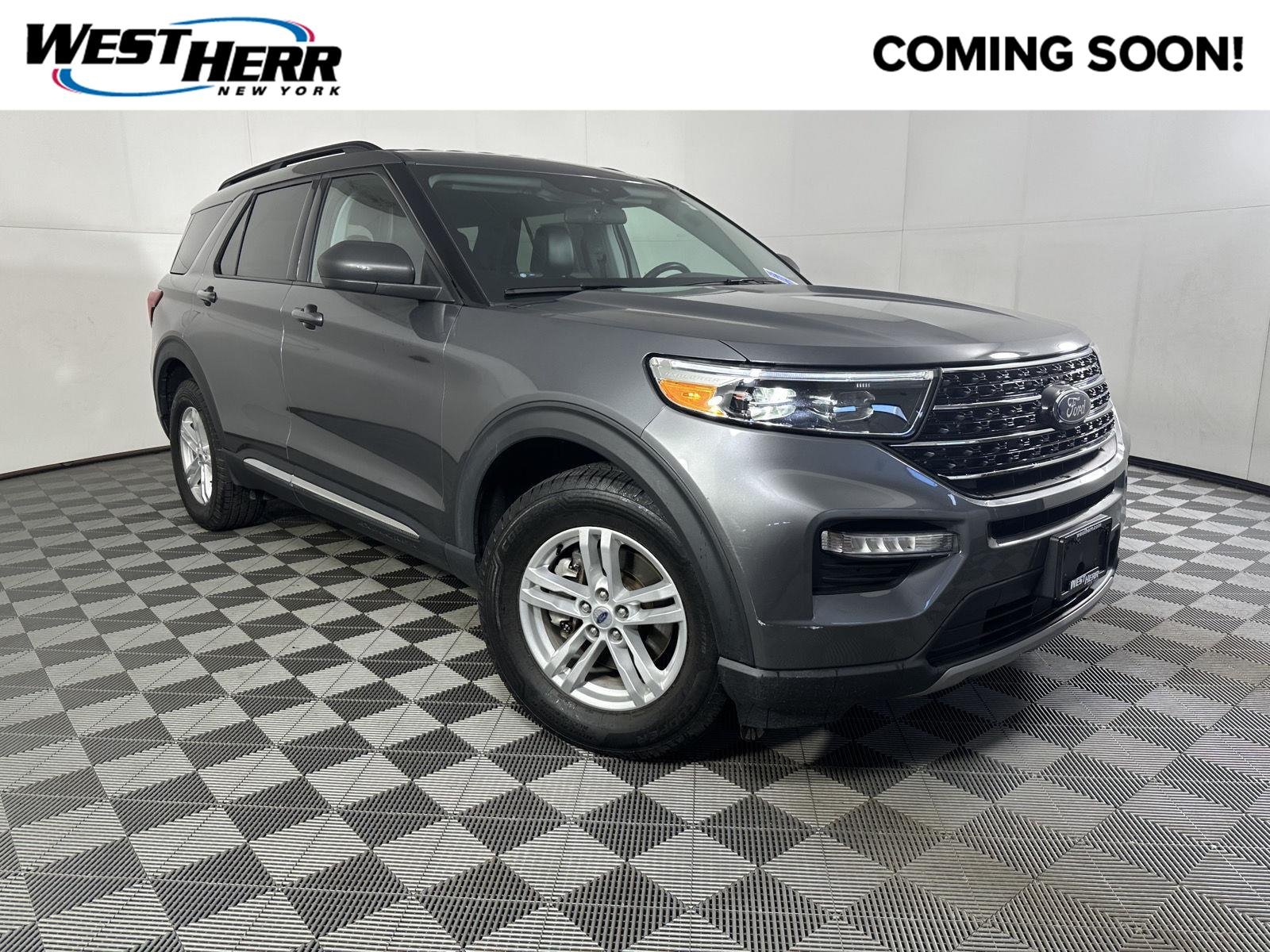 Used 2021 Carbonized Gray Ford XLT image 1