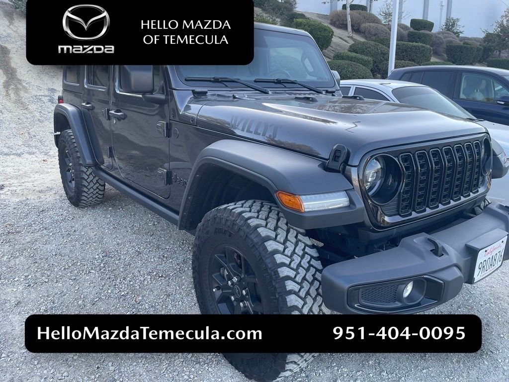 Used 2025 Crystal Metallic Jeep Willys image 1