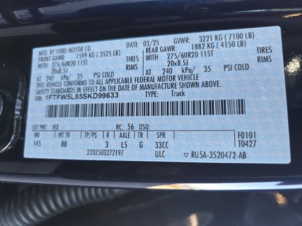 Used 2025 Blue Ford Lariat image 31