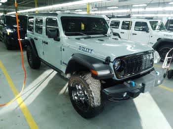Used 2024 Jeep Wrangler 4xe Willys 4XE with VIN 1C4RJXN63RW166906 for sale in Oakland, ME