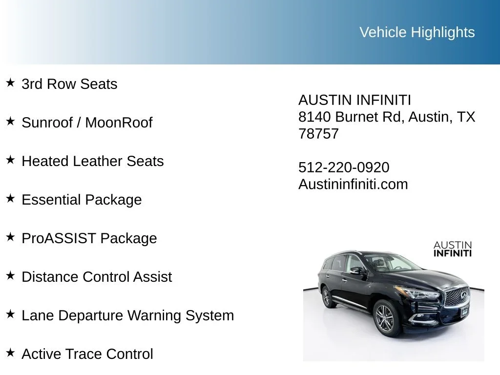 Used 2019 Black INFINITI LUXE image 9