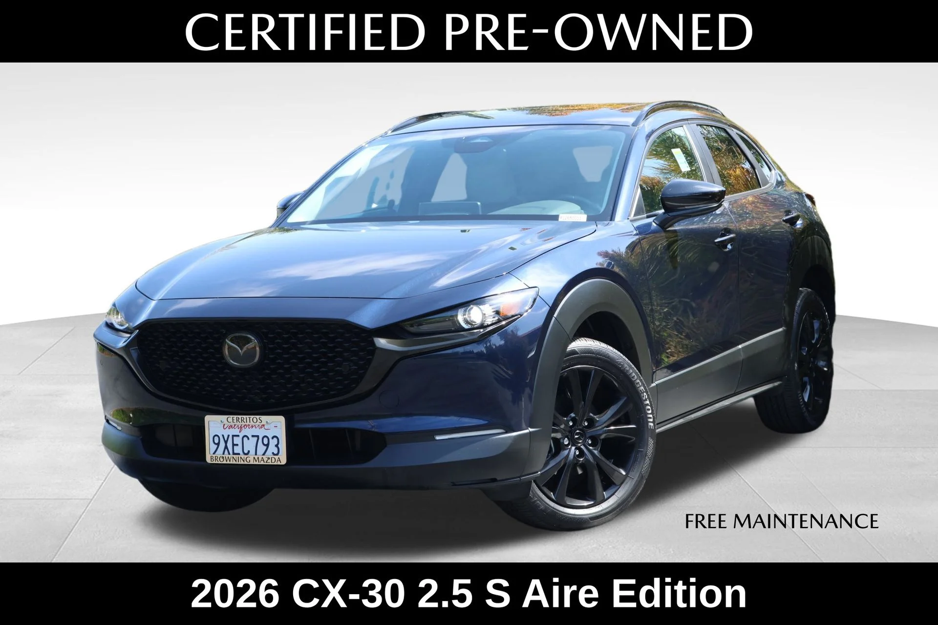 Certified Used 2026 Blue Mazda 2.5 S Aire Edition image 1