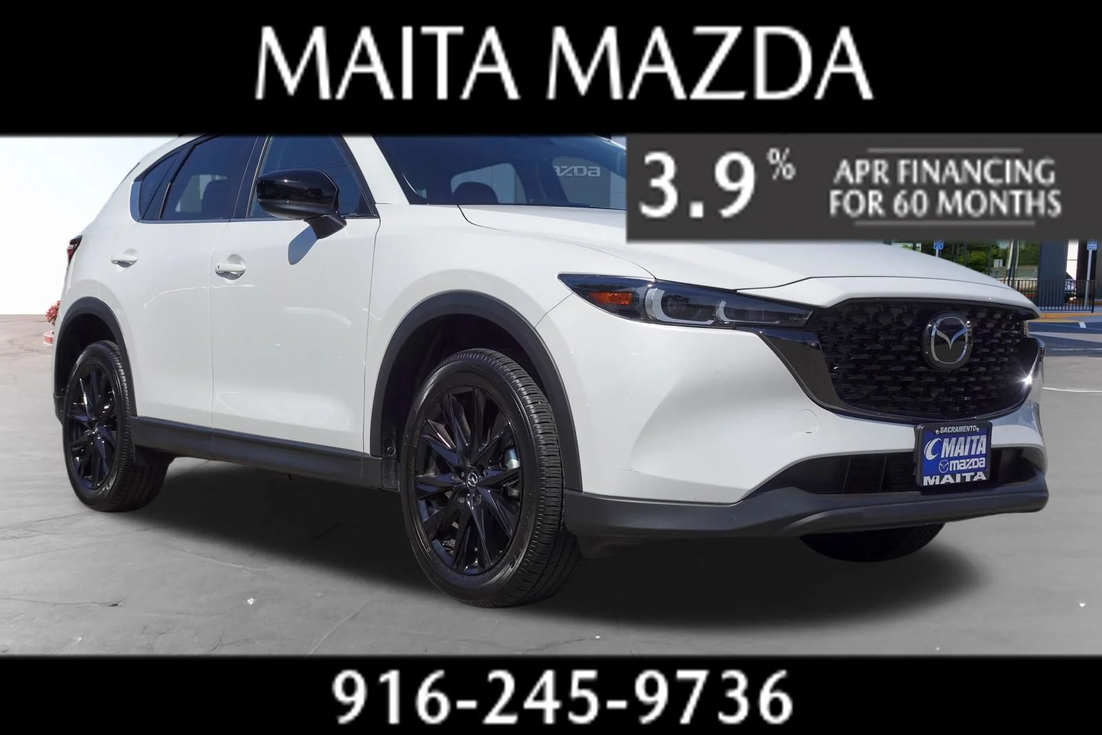 Certified Used 2025 Rhodium White Metallic Mazda 2.5 S Carbon Edition image 1