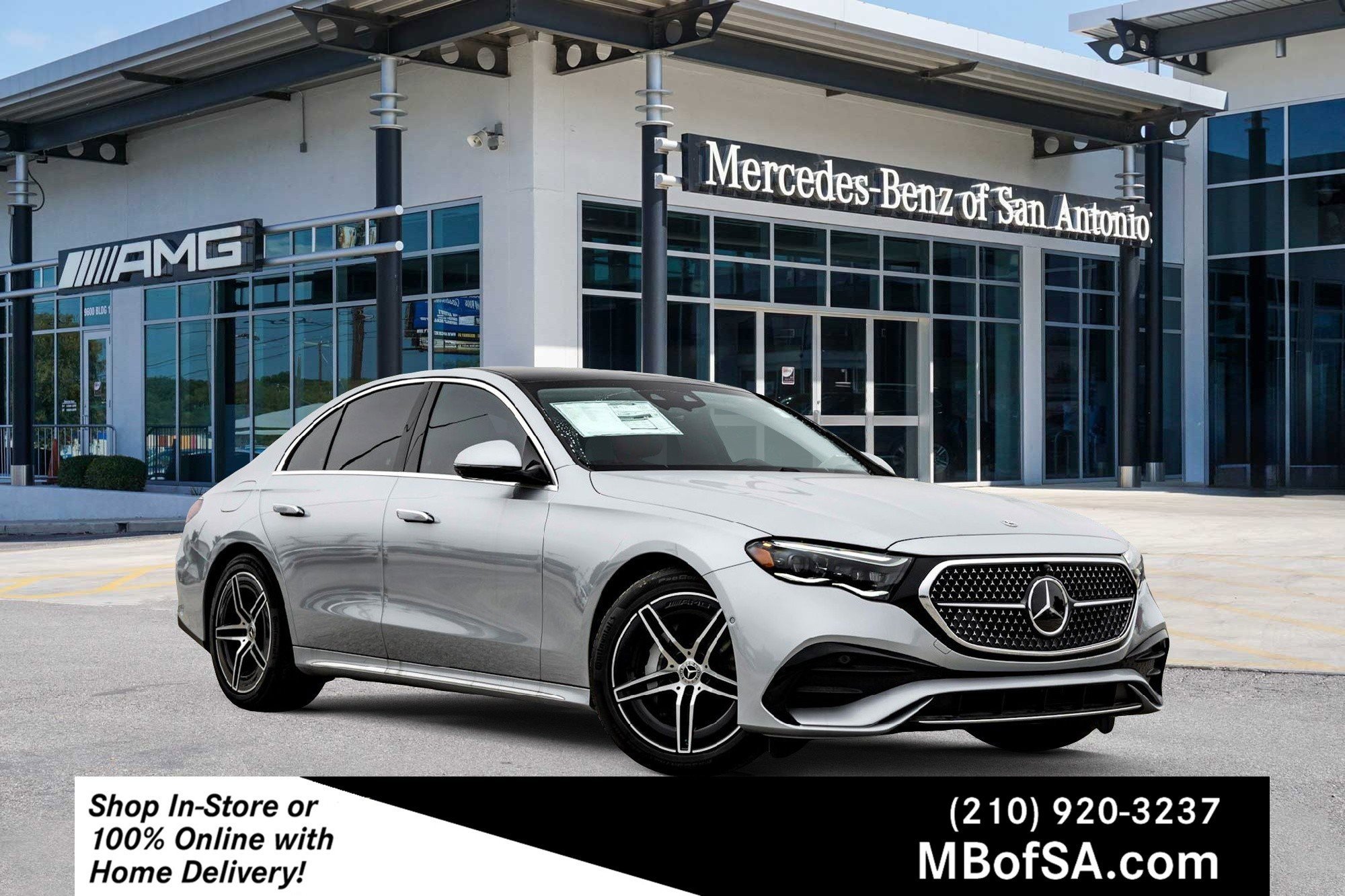 New 2026 Cirrus Silver Metallic Mercedes-Benz E 350 image 1