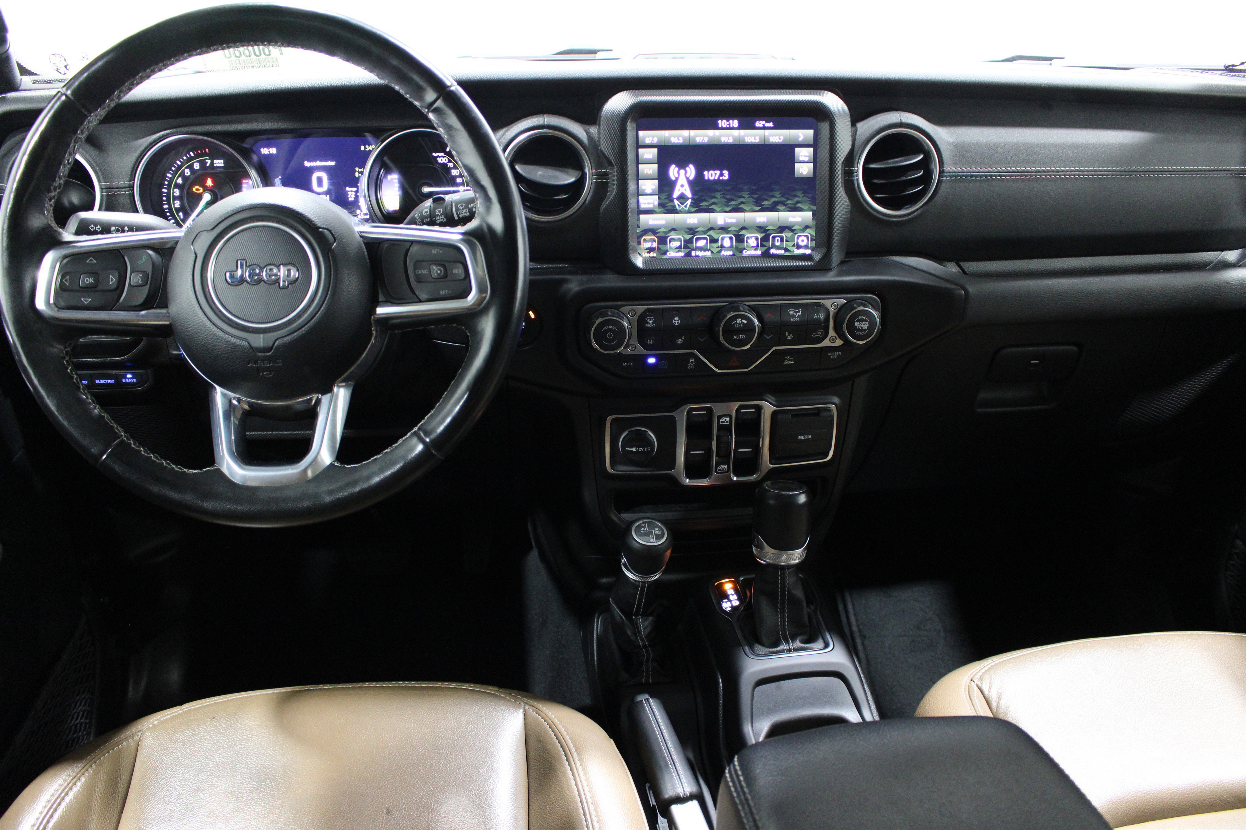 Used 2022 Jeep Wrangler Unlimited Sahara 4XE with VIN 1C4JJXP67NW127837 for sale in Wichita, KS