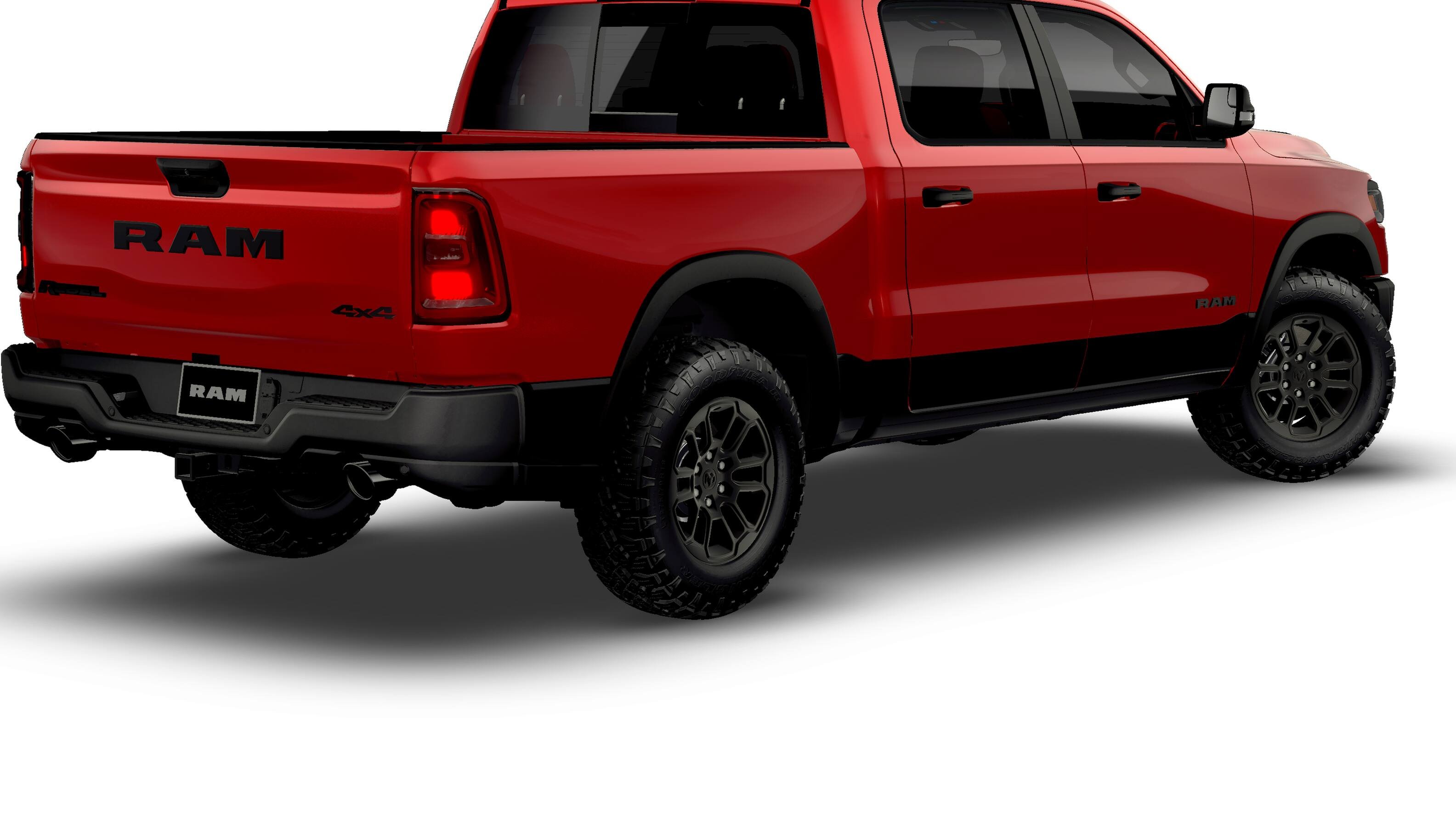 New 2026 Molten Red Pearl-Coat Exterior Paint RAM REBEL image 2