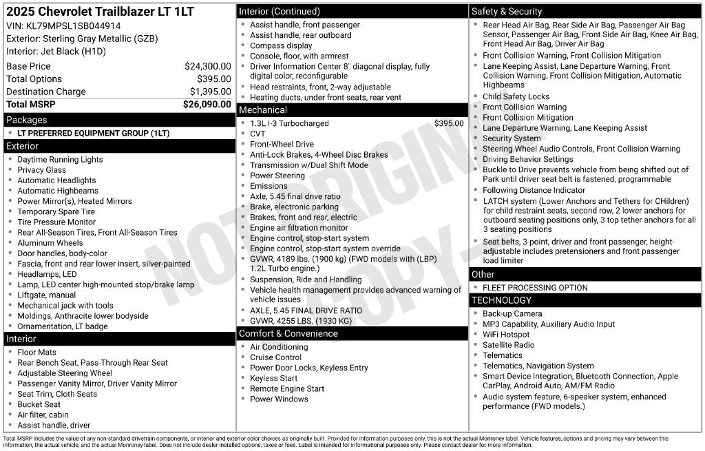 Used 2025 Gray Chevrolet LT image 24