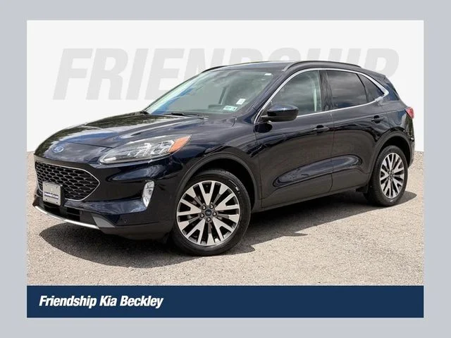 Used 2021 Blue Ford Titanium image 1