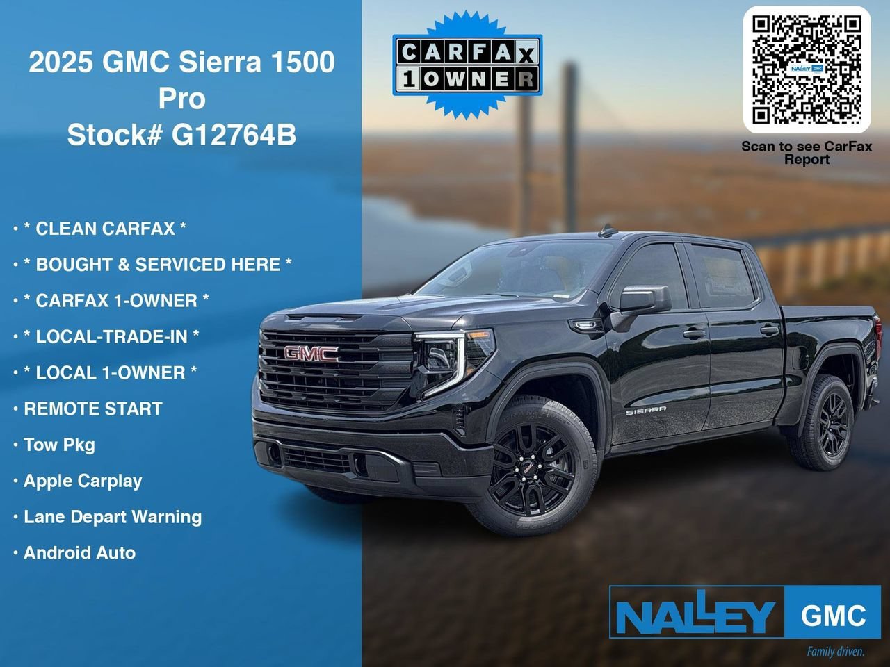 Used 2025 Onyx Black GMC Pro image 7