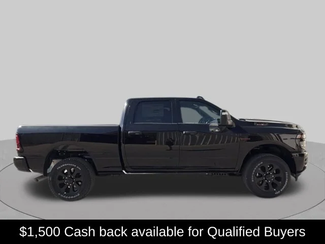 New 2027 Diamond Black Crystal Pearl-Coat Exterior Paint RAM Big Horn image 2