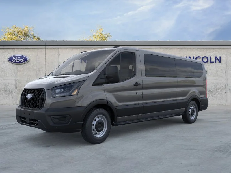 New 2026 Carbonized Gray Metallic Ford Passenger Van XL image 1