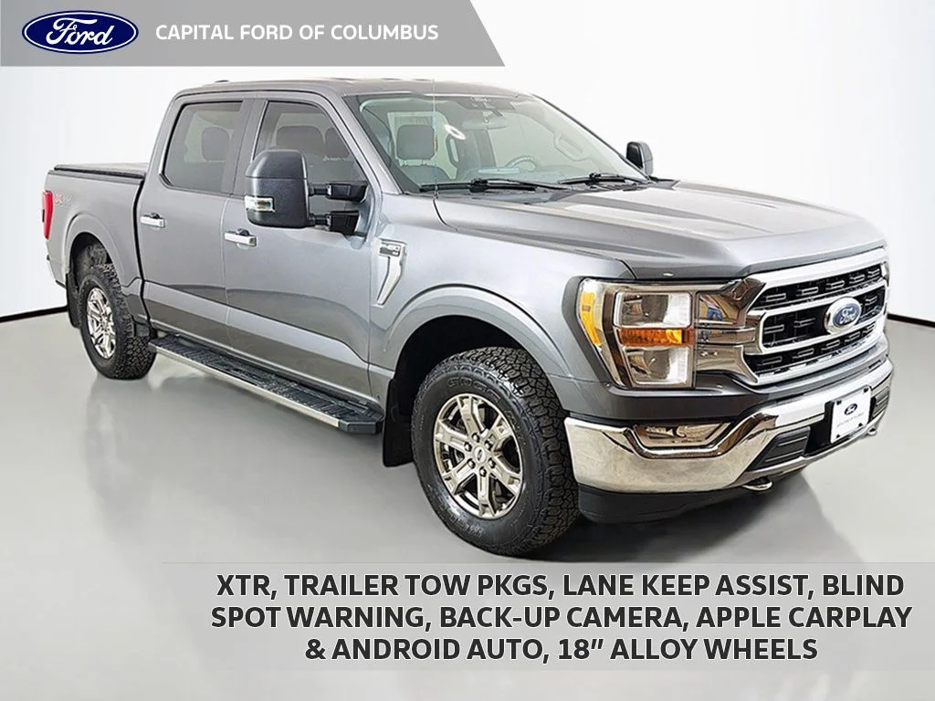 Used 2021 Carbonized Gray Metallic Ford XLT image 1
