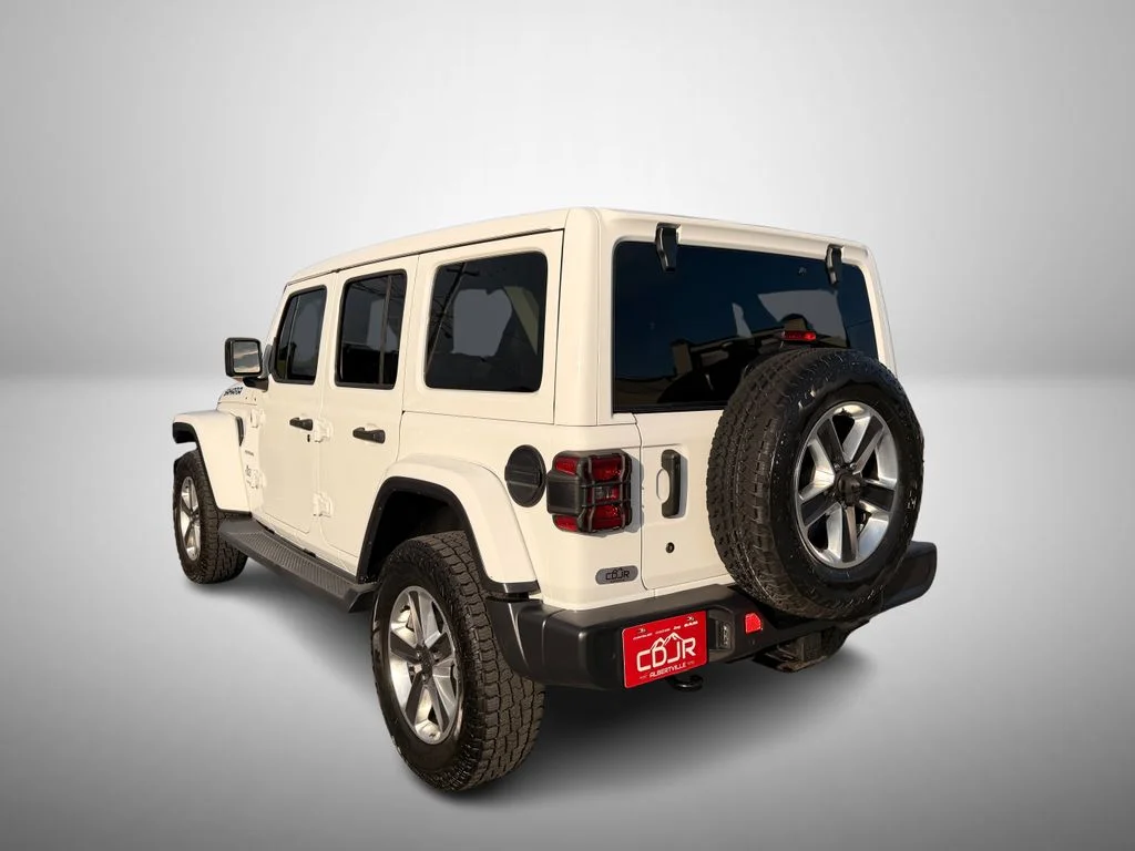 Used 2020 White Jeep Unlimited Sahara image 3