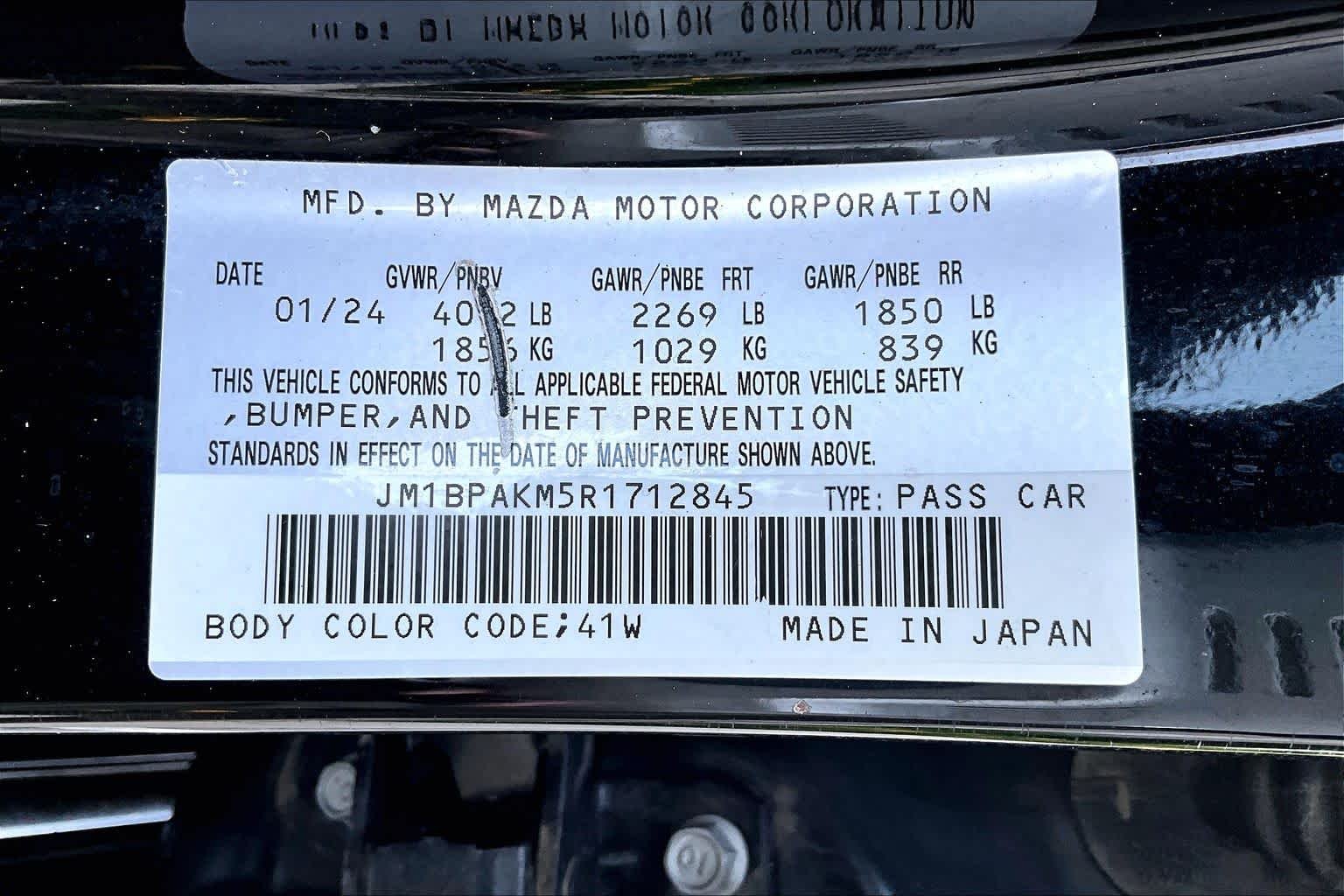 Used 2024 Jet Black Mica Mazda 2.5 S Select Sport image 37