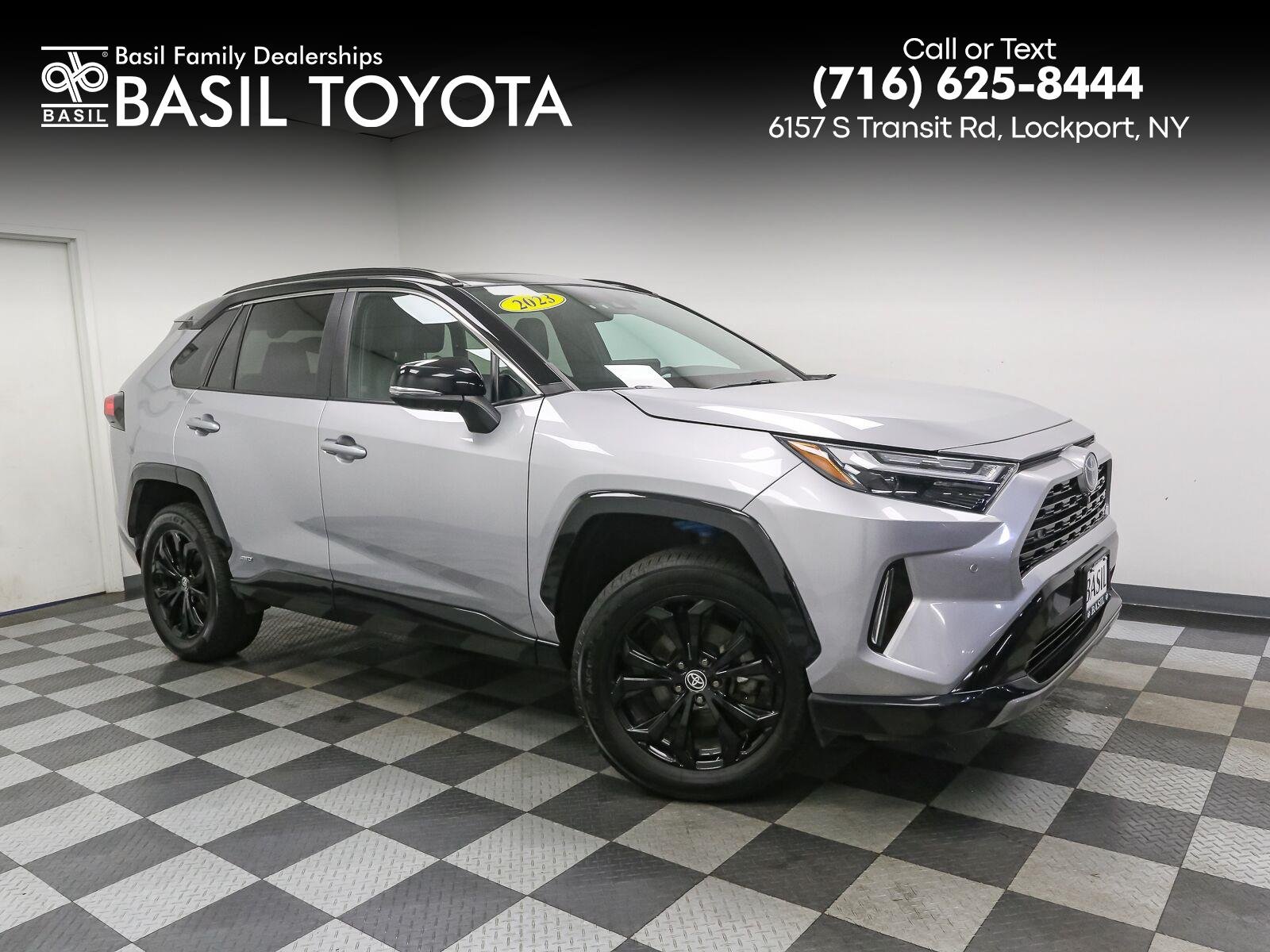 Used 2023 Silver Sky Metallic w/Midnight Black Metallic Roof Toyota XSE image 1