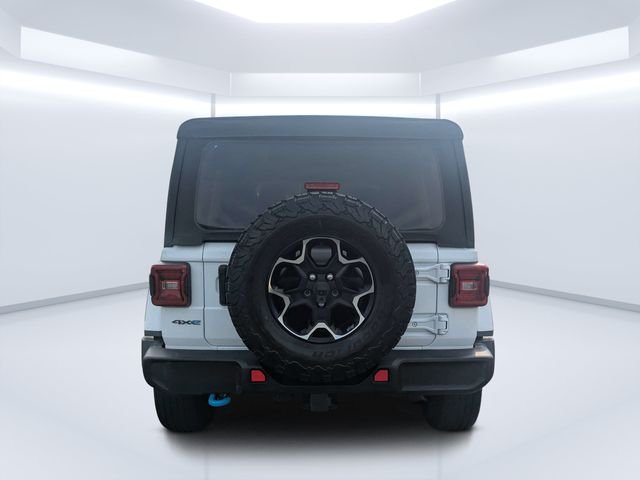 Used 2021 White Jeep Unlimited Rubicon 4xe image 4