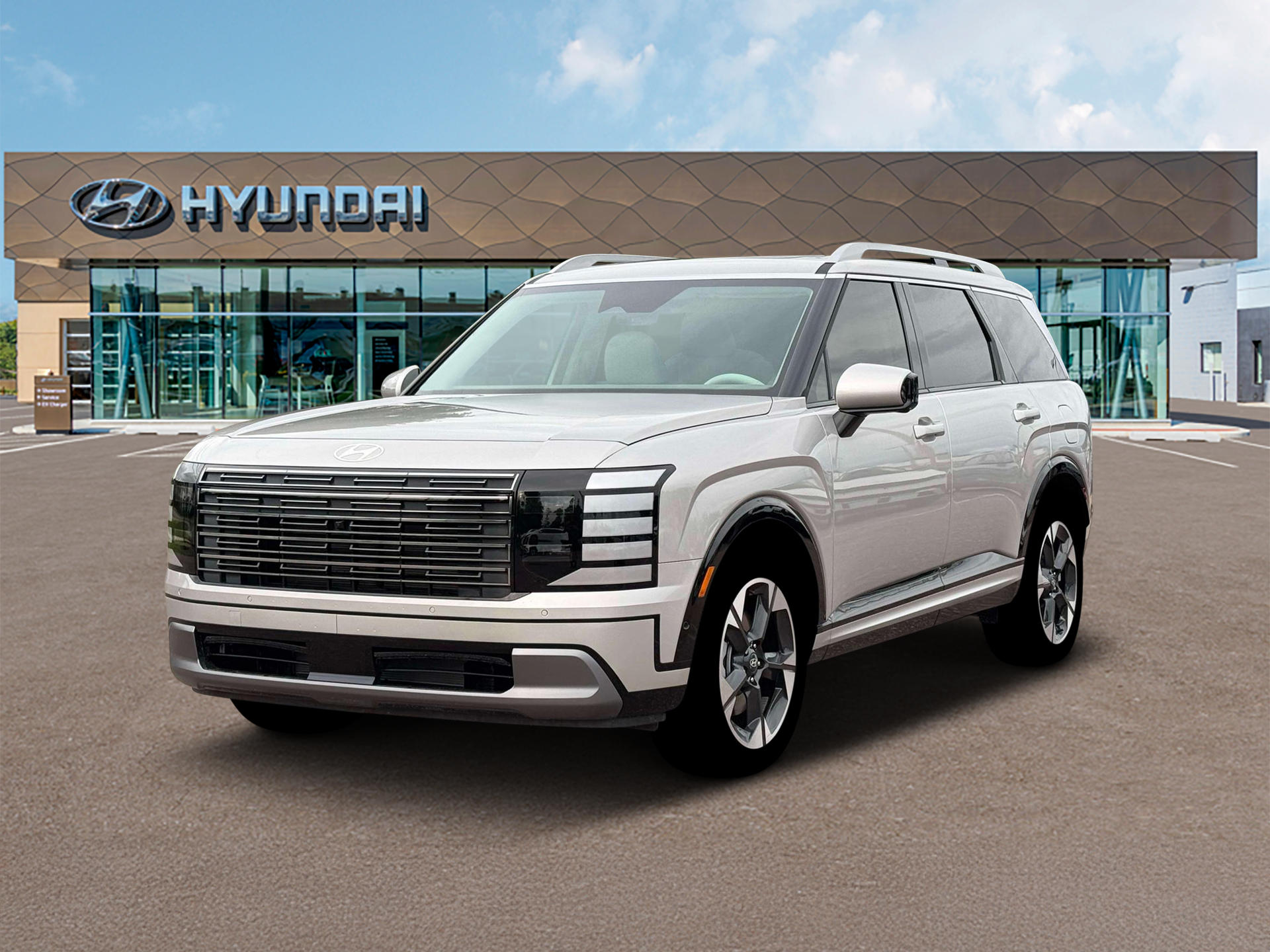 New 2026 Typhoon Silver Metallic Hyundai Limited AWD image 1