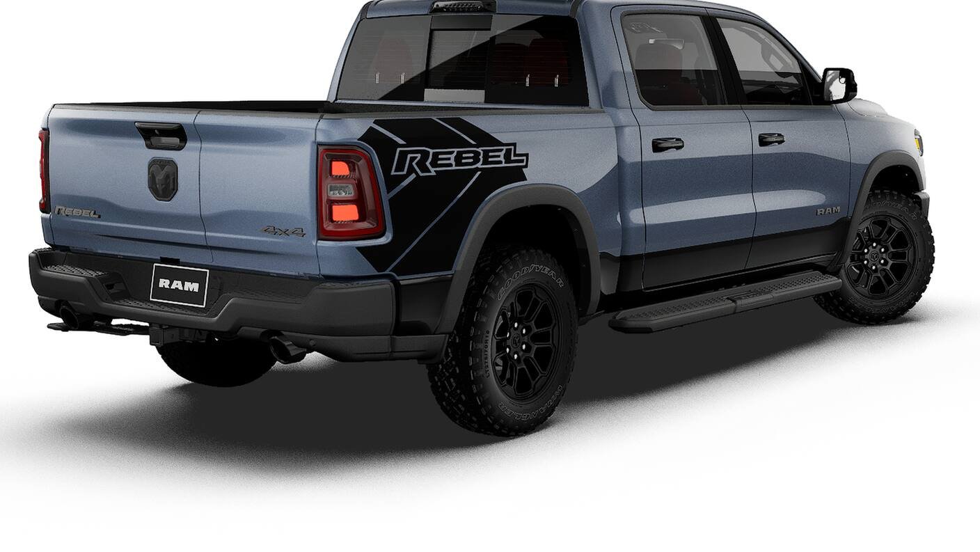 New 2027 Forged Blue Metallic Exterior Paint RAM REBEL image 14