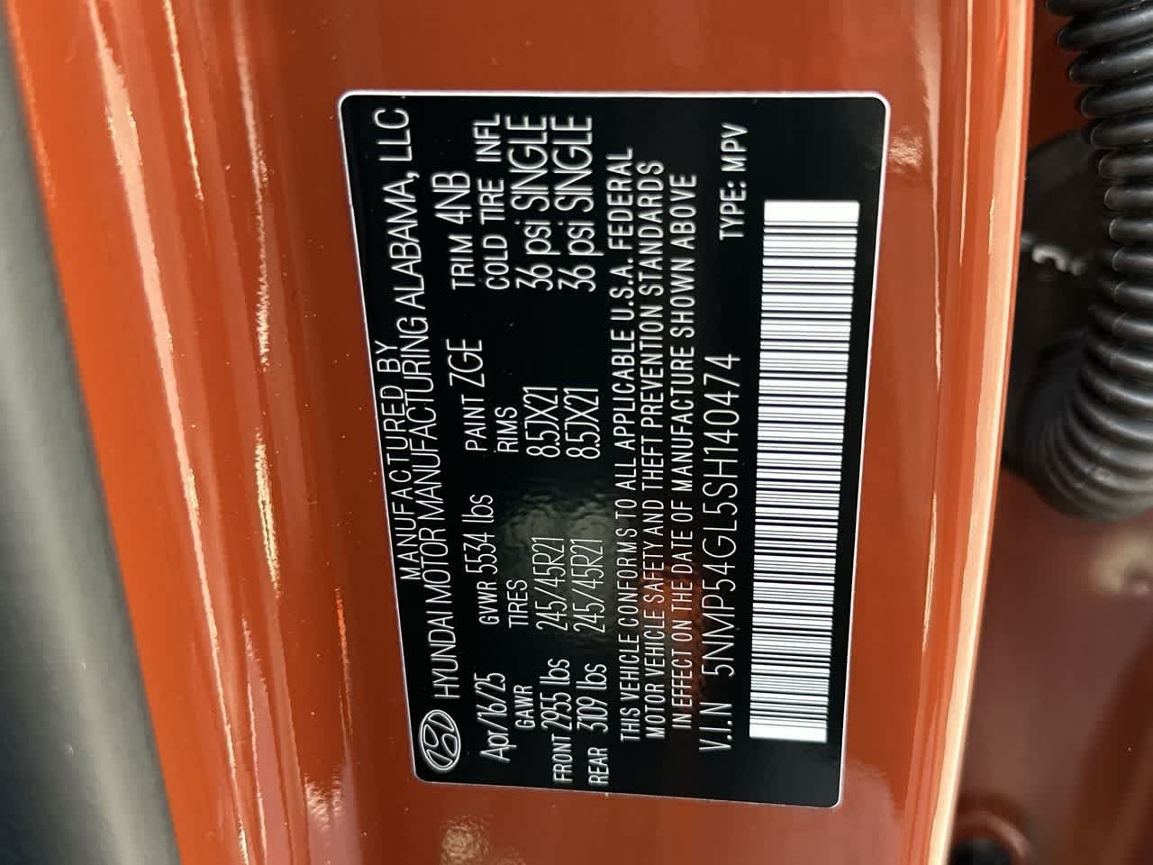 New 2025 Terracotta Orange Hyundai Calligraphy FWD image 29