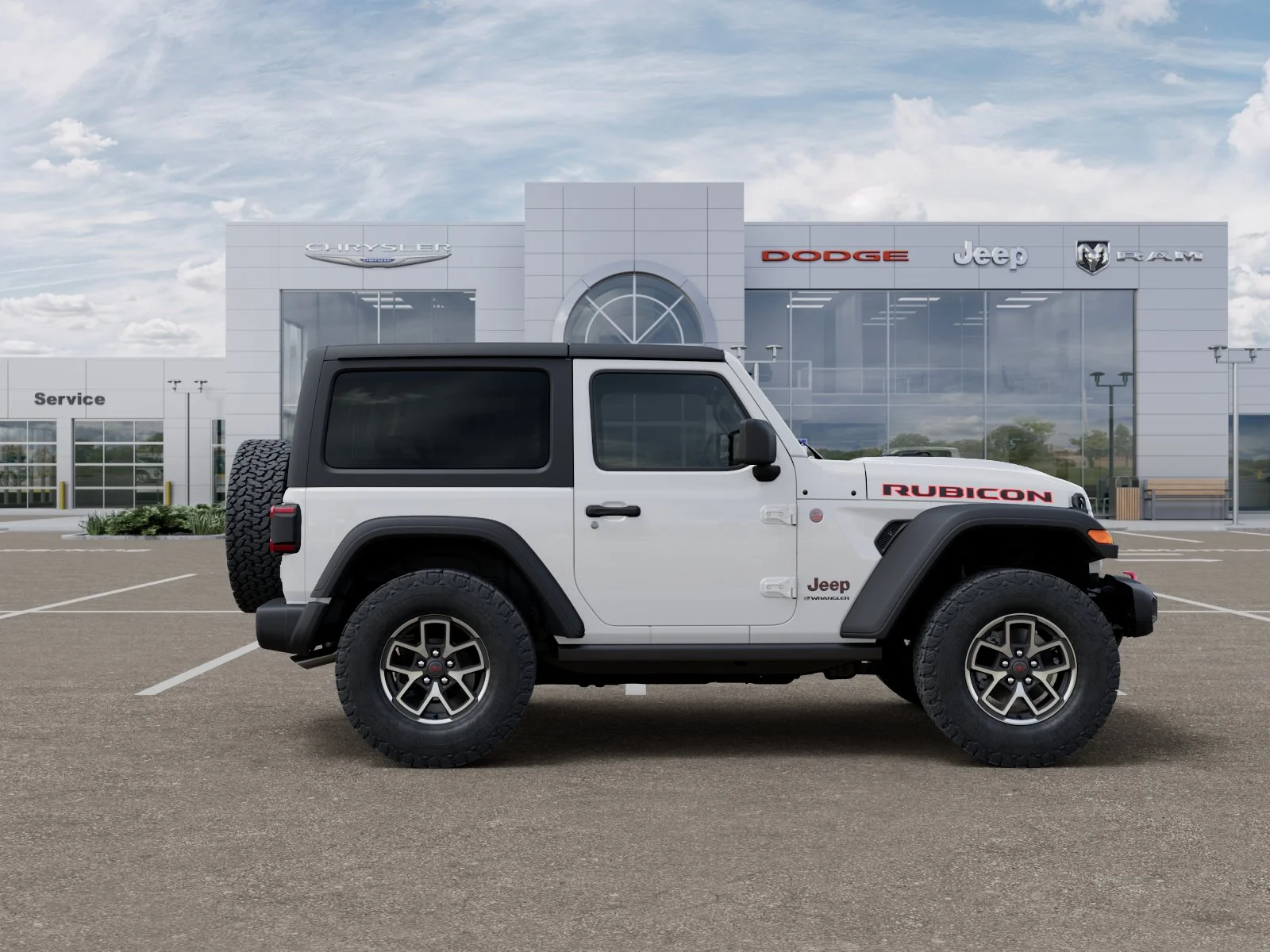 New 2026 Bright White Clear-Coat Exterior Paint Jeep Rubicon image 31