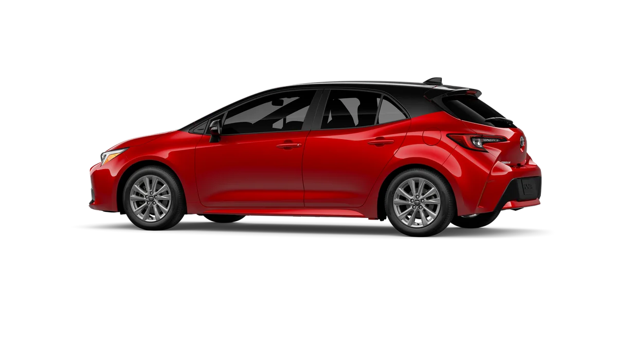 New 2027 Finish Line Red with Black roof Toyota SE image 5